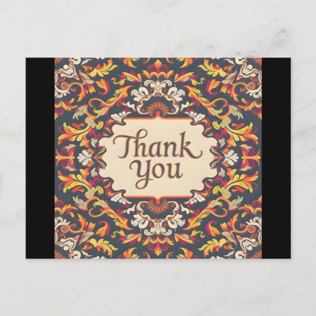 Vintager, eleganter Barockstil Postkarte (Vorderseite)