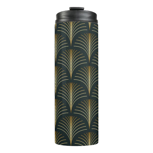 Vintager, eleganter Deko Thermosbecher (Vorderseite)