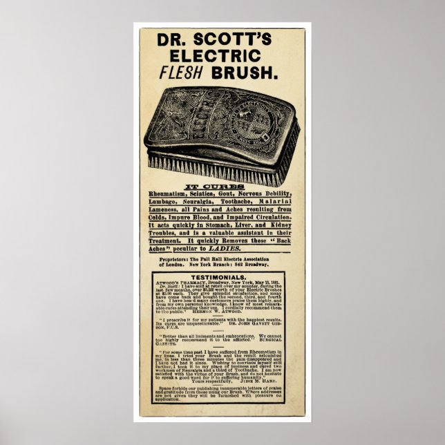 Vintager elektrischer Druck Poster (Vorne)