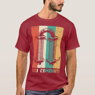Vintager Elektrokonduit Pun Rainbow T-Shirt