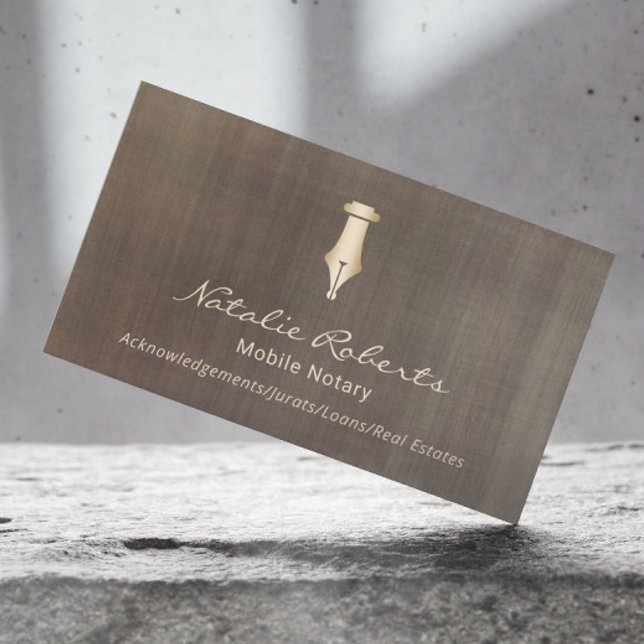 Vintager elektronischer Notar Visitenkarte (Von Creator hochgeladen)