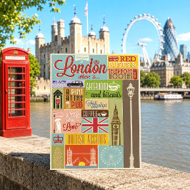 Vintager Empfang in London Postkarte