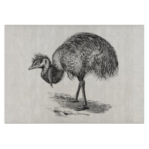 Vintager Emu-australische Schneidebrett