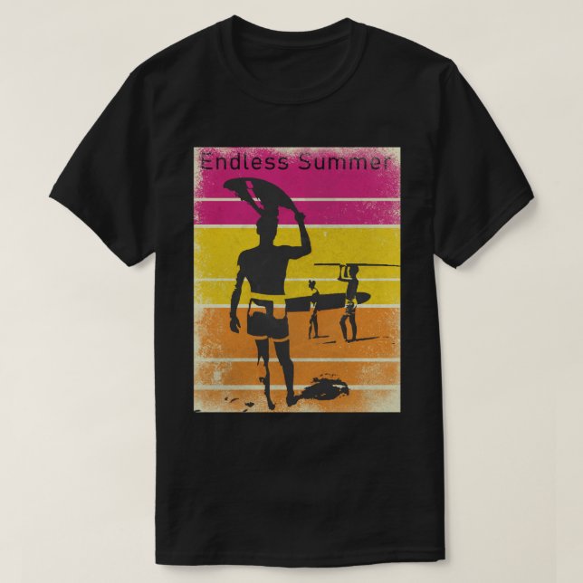 Vintager Endloser Sommer T-Shirt (Design vorne)