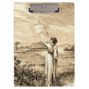 Vintager Engel Klemmbrett