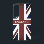Vintager englischer Stolz in der Britischen Union Samsung Galaxy Hülle<br><div class="desc">Vintager Britische Union Jack Flagge Englischer Stolz Samsung Galaxy S22 Case. Cooles Design der britischen Flagge personalisiert mit Ihrem Text. Verblasste Flagge von Großbritannien,  Großbritannien,  England.</div>