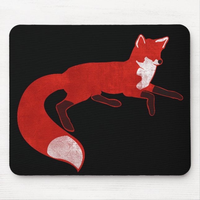Vintager Entwurf Mousepad Fox (Vorne)