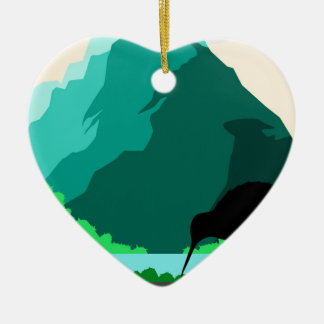 Vintager Entwurf Neuseelands Keramikornament