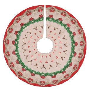 Vintager Entwurf Polyester Weihnachtsbaumdecke