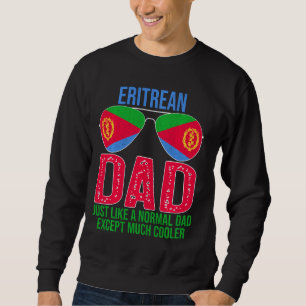 Vintager Eritreer Vater Eritrea Flaggensonnenbrill Sweatshirt