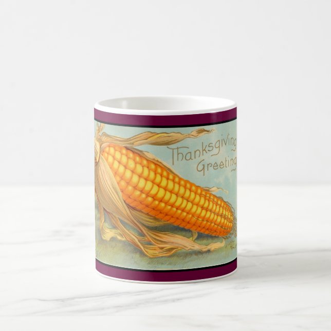 Vintager Erntedank Corn Husk Kaffeetasse (Mittel)