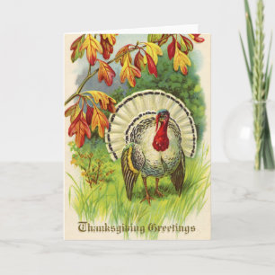 Vintager Erntedank die Türkei Feiertagskarte