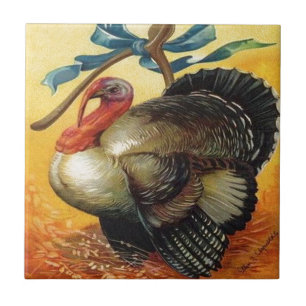 Vintager Erntedank die Türkei Fliese