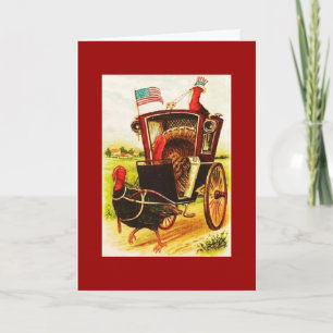 Vintager Erntedank Feiertagskarte