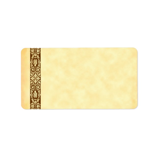 Vintager Erntedank Harvest Art Address Labels Adressaufkleber (Vorne)