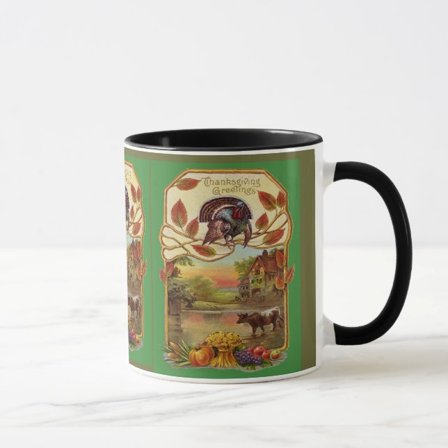 Vintager Erntedank Tasse (Rechts)