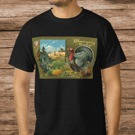 Vintager Erntedank, Türkei auf dem Bauernhof T-Shirt