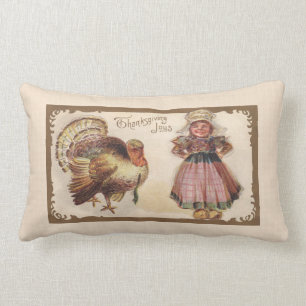 Vintager Erntedank Türkei Lendenkissen