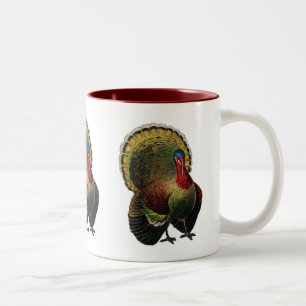 Vintager Erntedank Türkei Zweifarbige Tasse