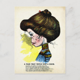 Vintager Essig-Valentinstag Postkarte