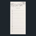 Vintager Eukalyptus-Kranz zum Listenzeichnen Magnetischer Notizblock<br><div class="desc"></div>