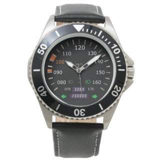 Vintager europäischer Geschwindigkeitsmesser Armbanduhr