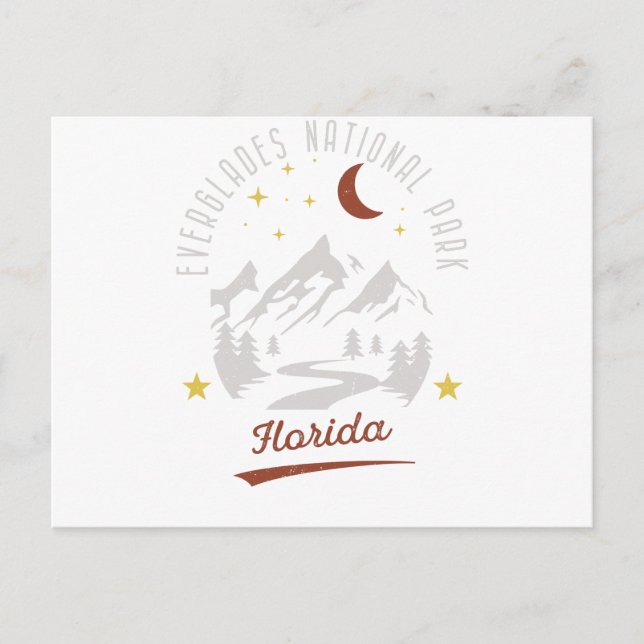 Vintager Everglades Nationalpark Florida Postkarte (Vorderseite)