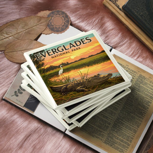Vintager Everglades-Nationalpark Magnet (Von Creator hochgeladen)