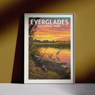 Vintager Everglades-Nationalpark Poster