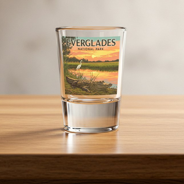 Vintager Everglades-Nationalpark Schnapsglas (Von Creator hochgeladen)