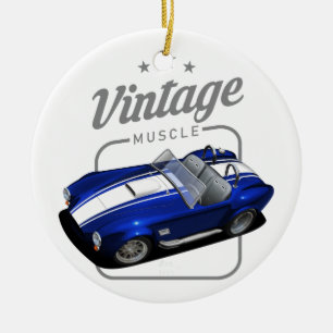 Vintager Fahrplan Keramik Ornament
