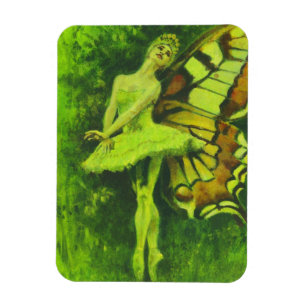 Vintager Fairy Dancer Flexible Magnet
