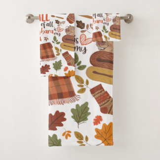 Vintager Fall Capybara Handtuch Badhandtuch Set