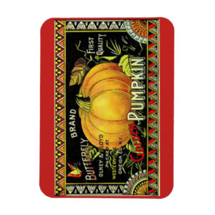 Vintager Fall-Kürbis-Magnet Magnet