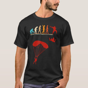 Vintager Fallschirm-Fallschirm-Evolution T-Shirt