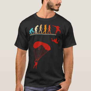 Vintager Fallschirm-Fallschirm-Evolution T-Shirt