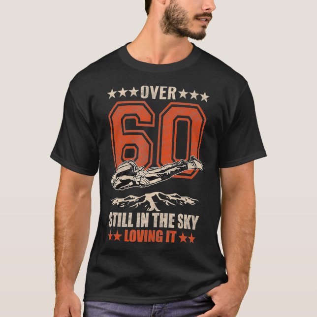 Vintager Fallschirmspringer Skydiver Fallschirm _ T-Shirt (Vorderseite)