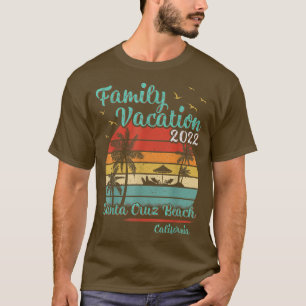 Vintager Familienurlaub 2022 Kalifornien Santa Cru T-Shirt