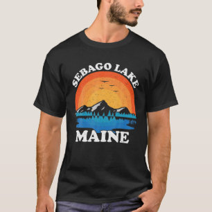 Vintager Familienurlaub Retro Sebago Maine T-Shirt