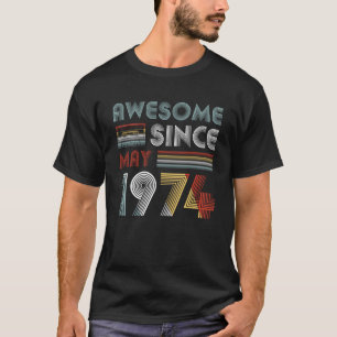 Vintager fantastischer seit Mai 1974 45. T-Shirt