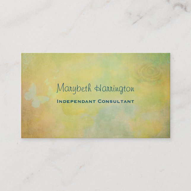 Vintager Farbhintergrund Visitenkarte (Vorderseite)