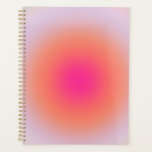 Vintager Farbverlauf Planer<br><div class="desc">Gradient Design - Aura-Effekt - Grün,  Lilac,  Orange und Rosa Ombre.</div>