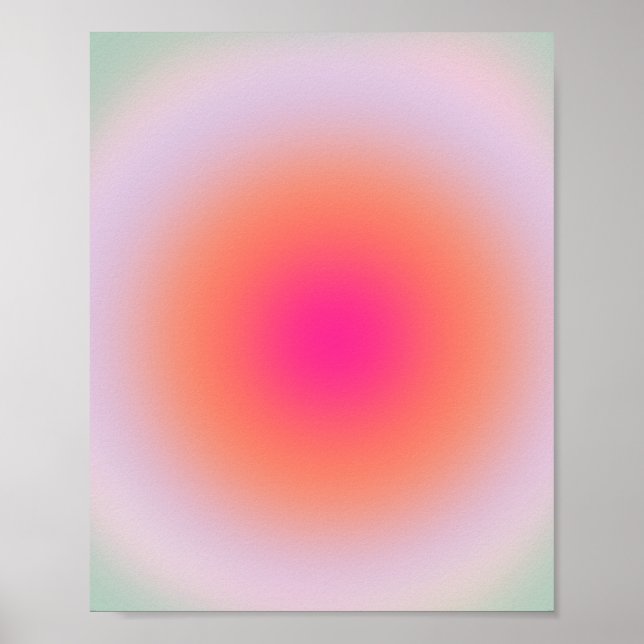 Vintager Farbverlauf Poster (Vorne)