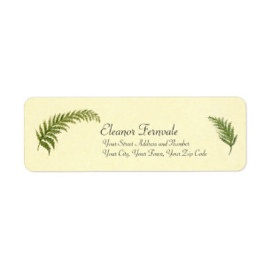 Vintager FarneWatercolor durch Emma Robert-Charrue