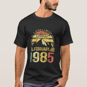 Vintager Februar 1985 40. Geburtstag 40 Jahre alt T-Shirt
