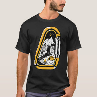 Vintager Felsen Klettersteig Bergsee-Zauber T-Shirt