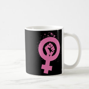 Vintager Feminismus Symboldesign Kaffeetasse