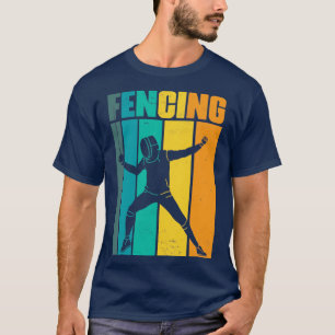Vintager Fencing Funny Sword Fighting Sports Spaß T-Shirt