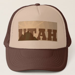 Vintager Fernlastfahrer-Hut Utahs Truckerkappe