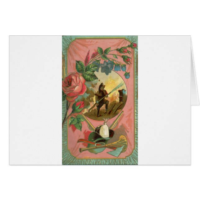 Vintager Feuerwehrabdeckung der 1880er Jahre (Vorderseite (Horizontal))